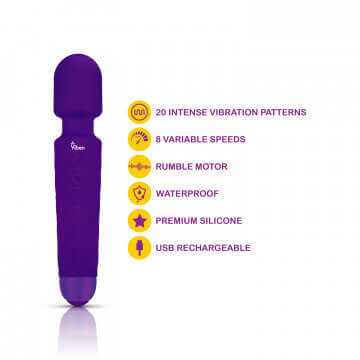 Tempest Wand Massager - Violet